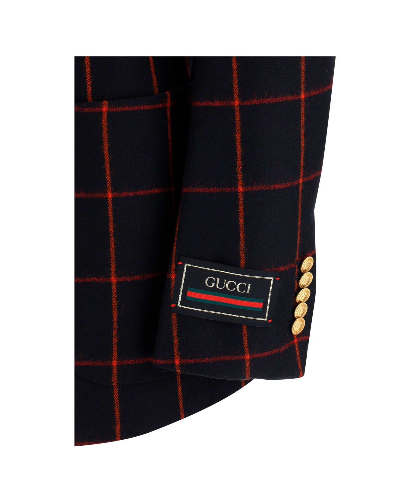 Wool Checked Blazer - 3