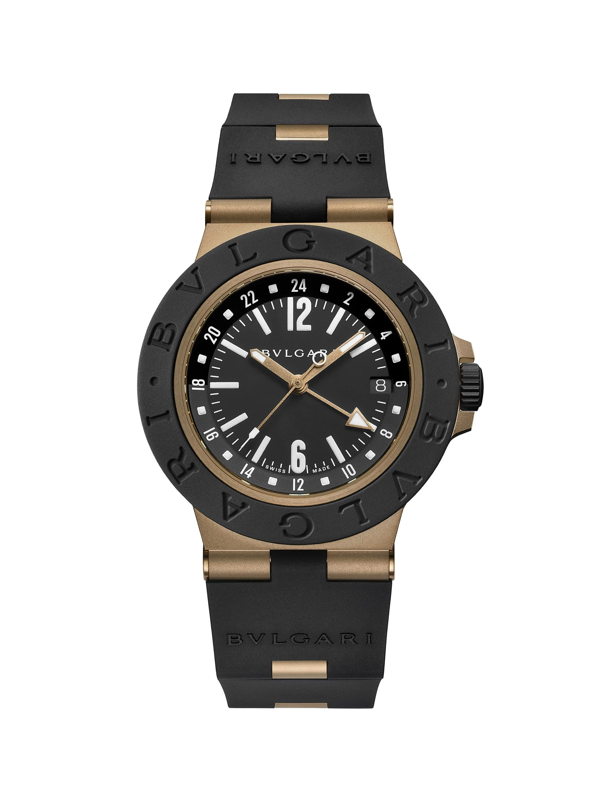 Men's Titanium, Aluminum & Rubber Strap Watch/40MM - Black - 1