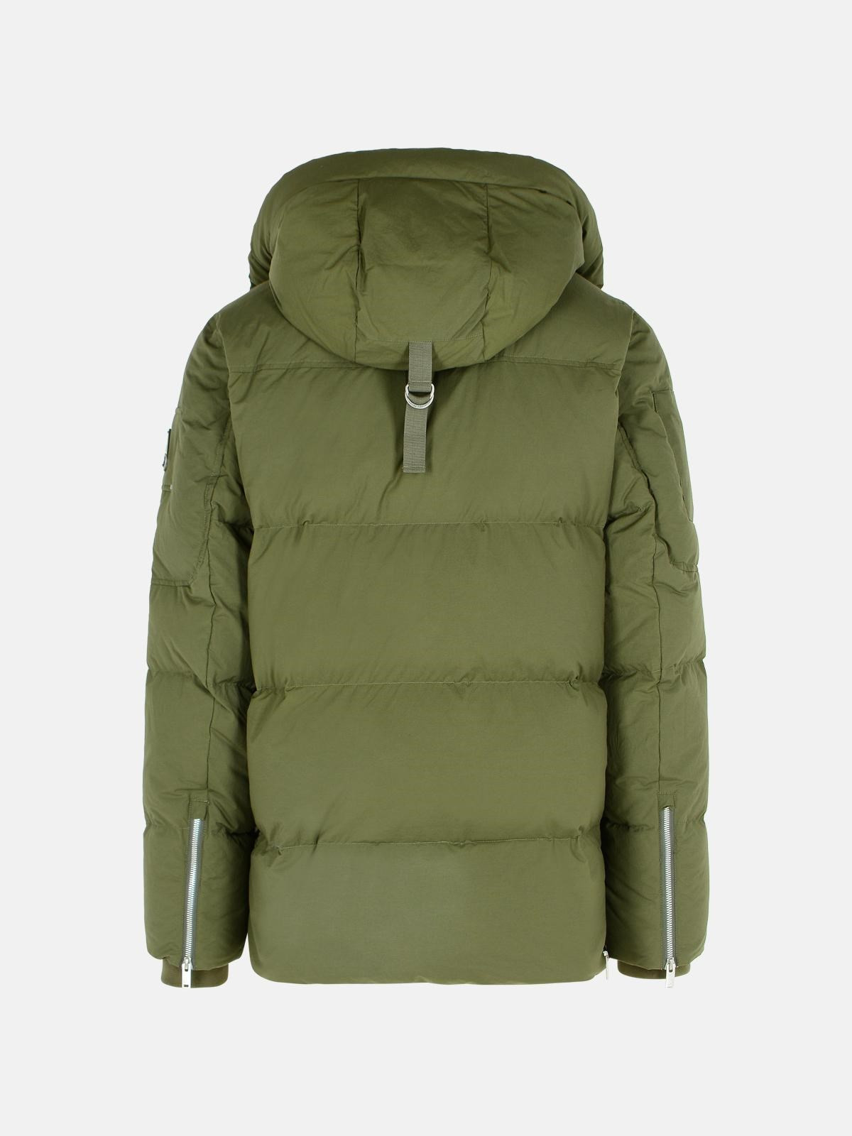 'EVEREST 3Q' NYLON AND GREEN COTTON DOWN JACKET - 3