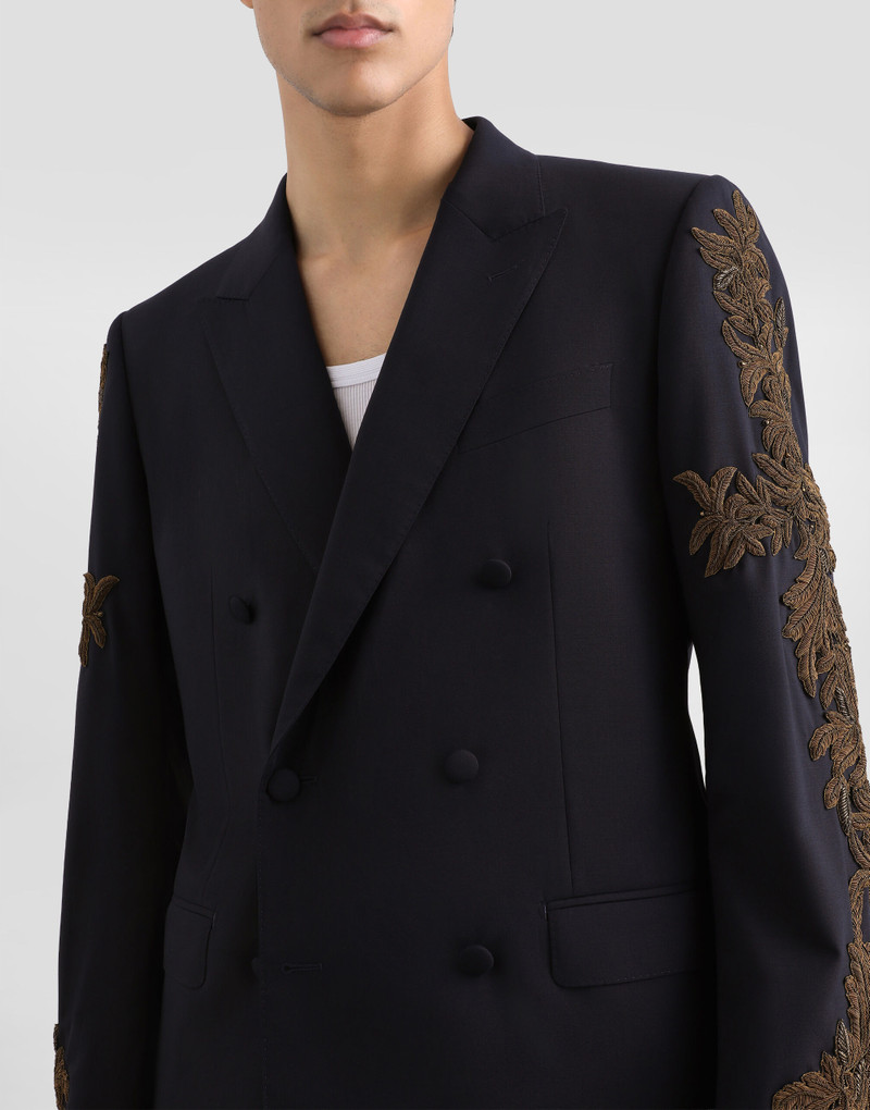 Double-breasted new martini wool jacket 5