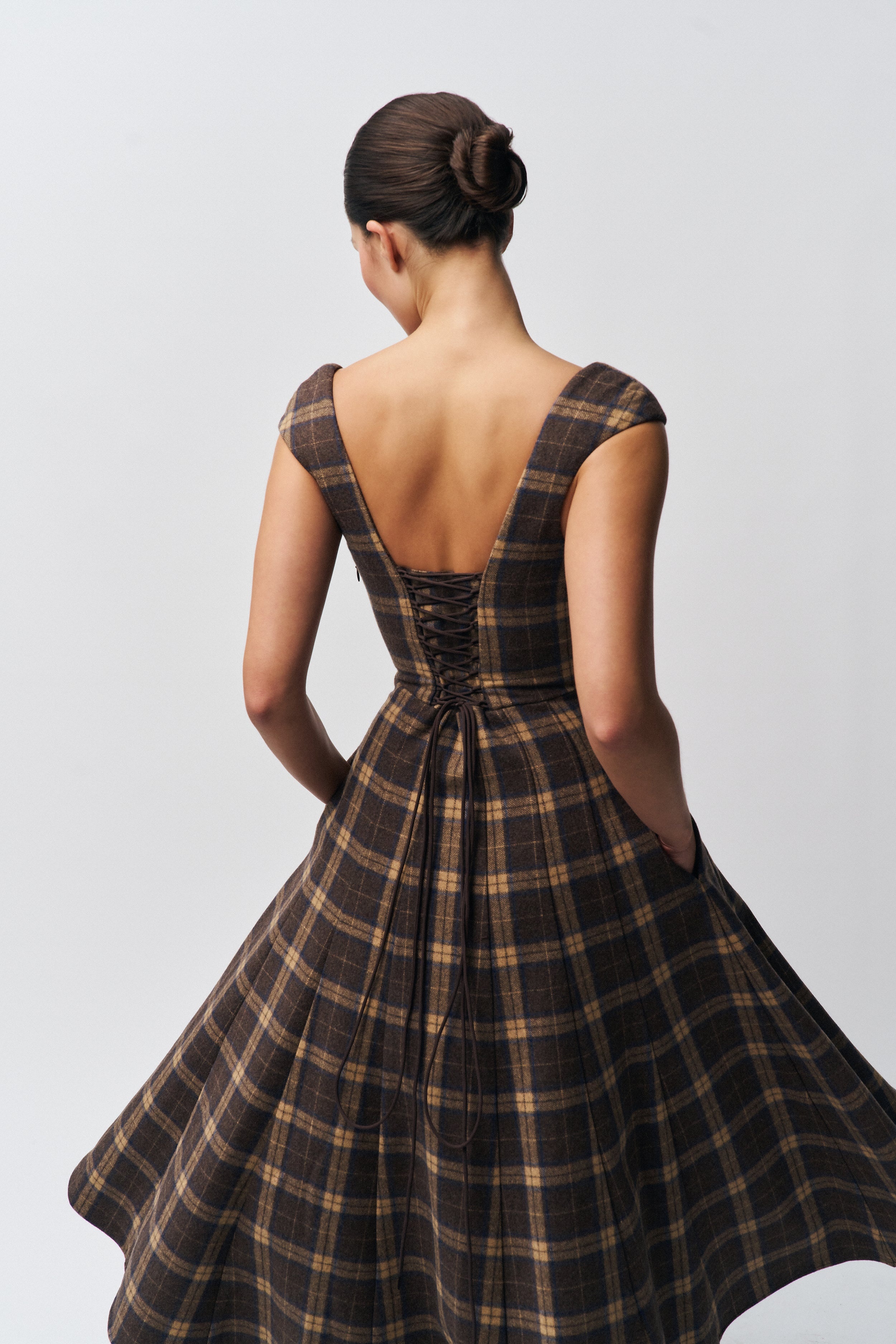 LEILA TARTAN DRESS - 4