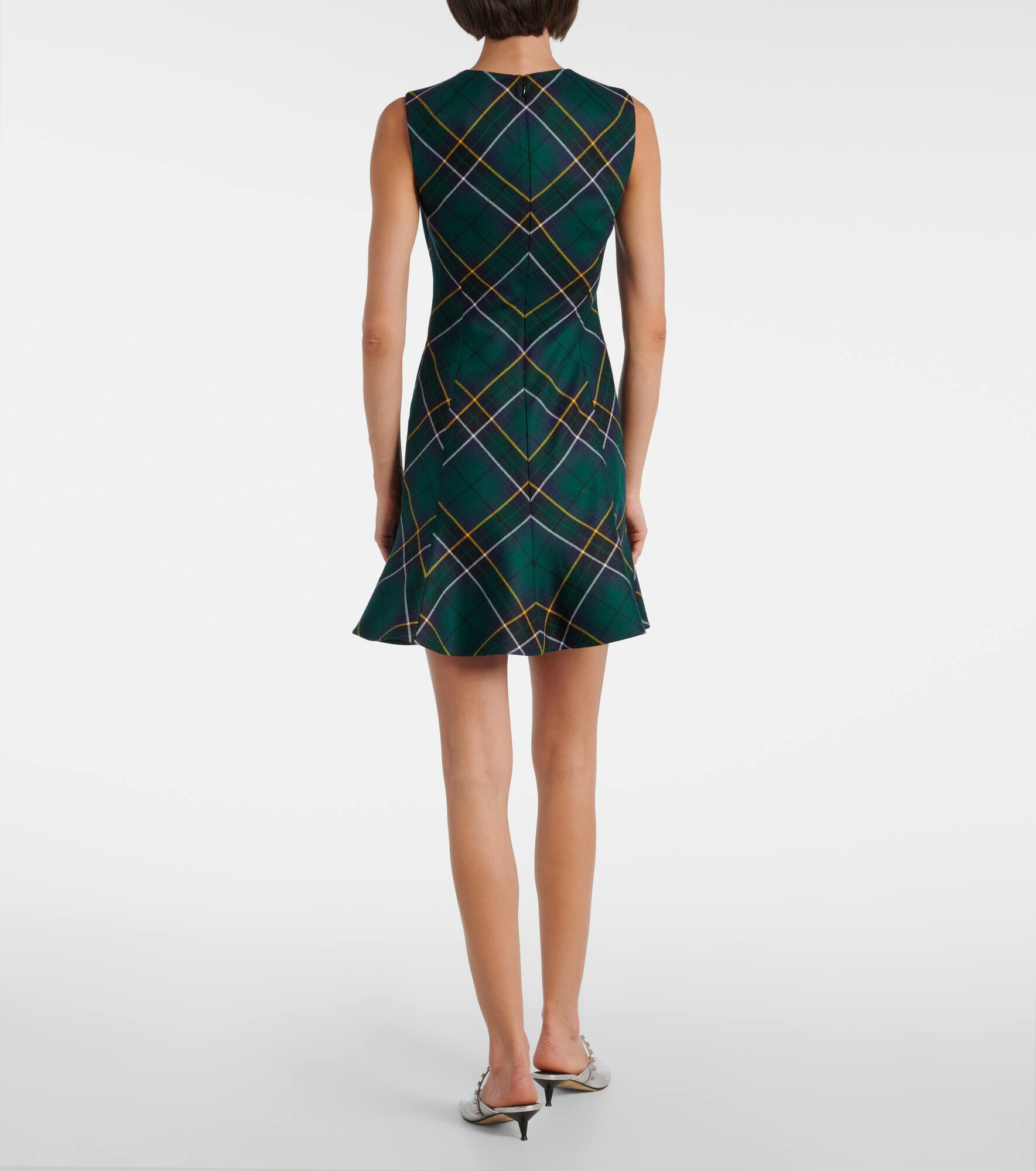 Tartan wool minidress - 3
