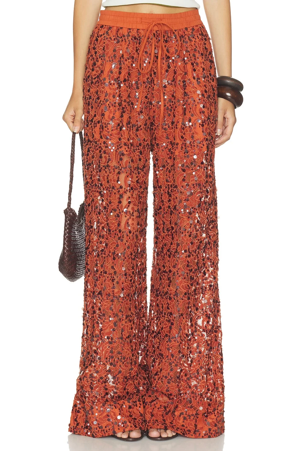 Jenims Lace Sequin Pants - 1