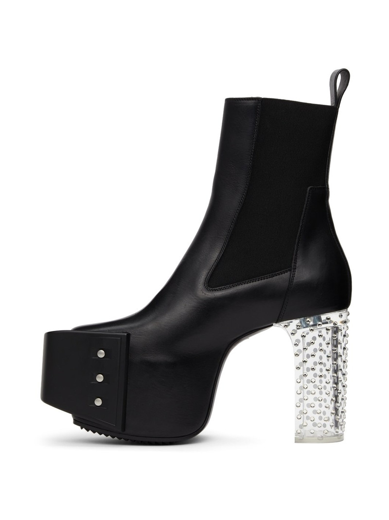 clear block-heel boots 3