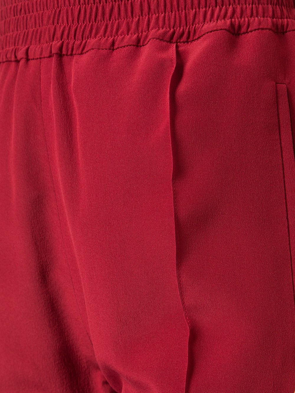 elastic waist cropped pants - 5