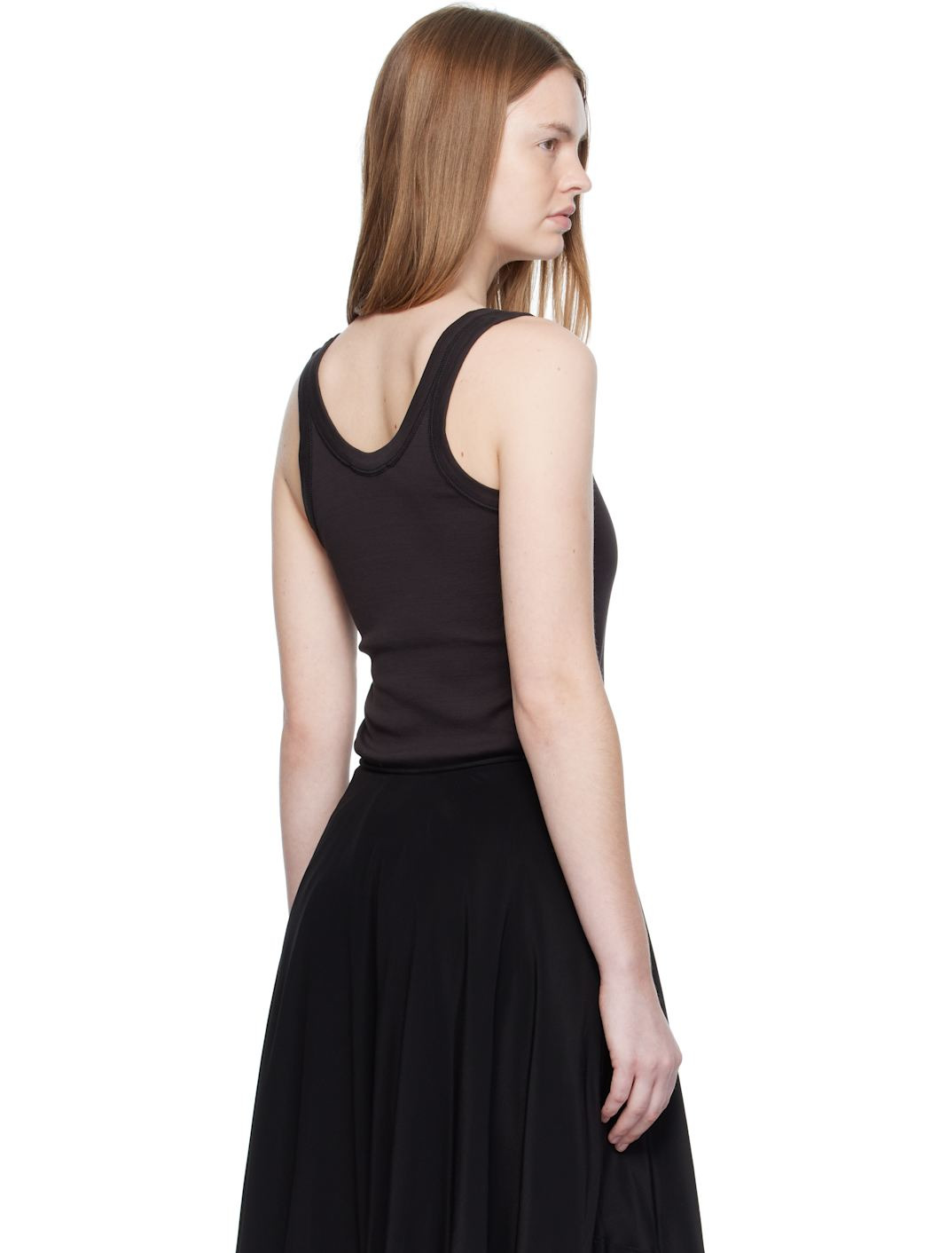 Black Rib Tank Top - 3