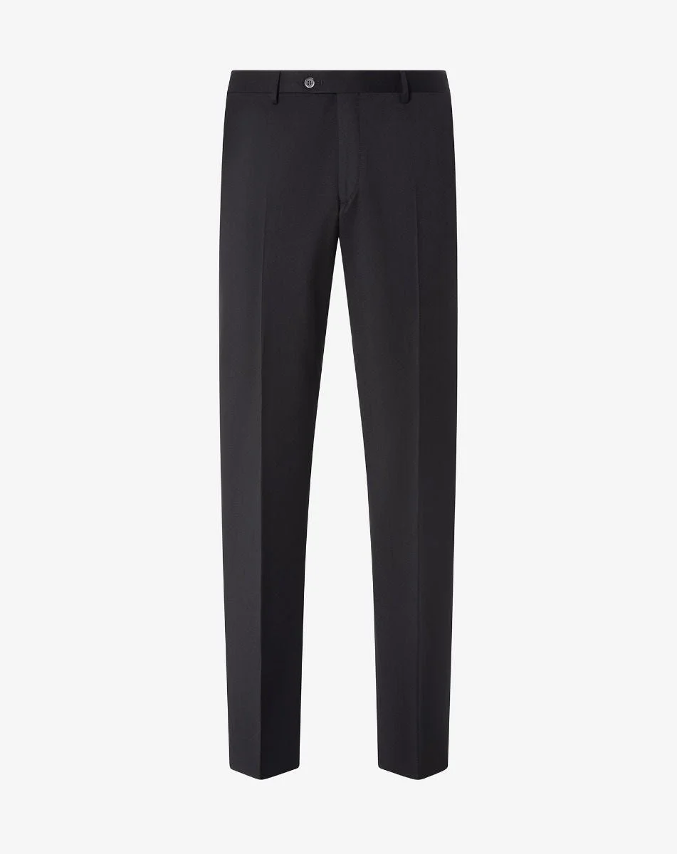 Black 130's wool trousers - 1
