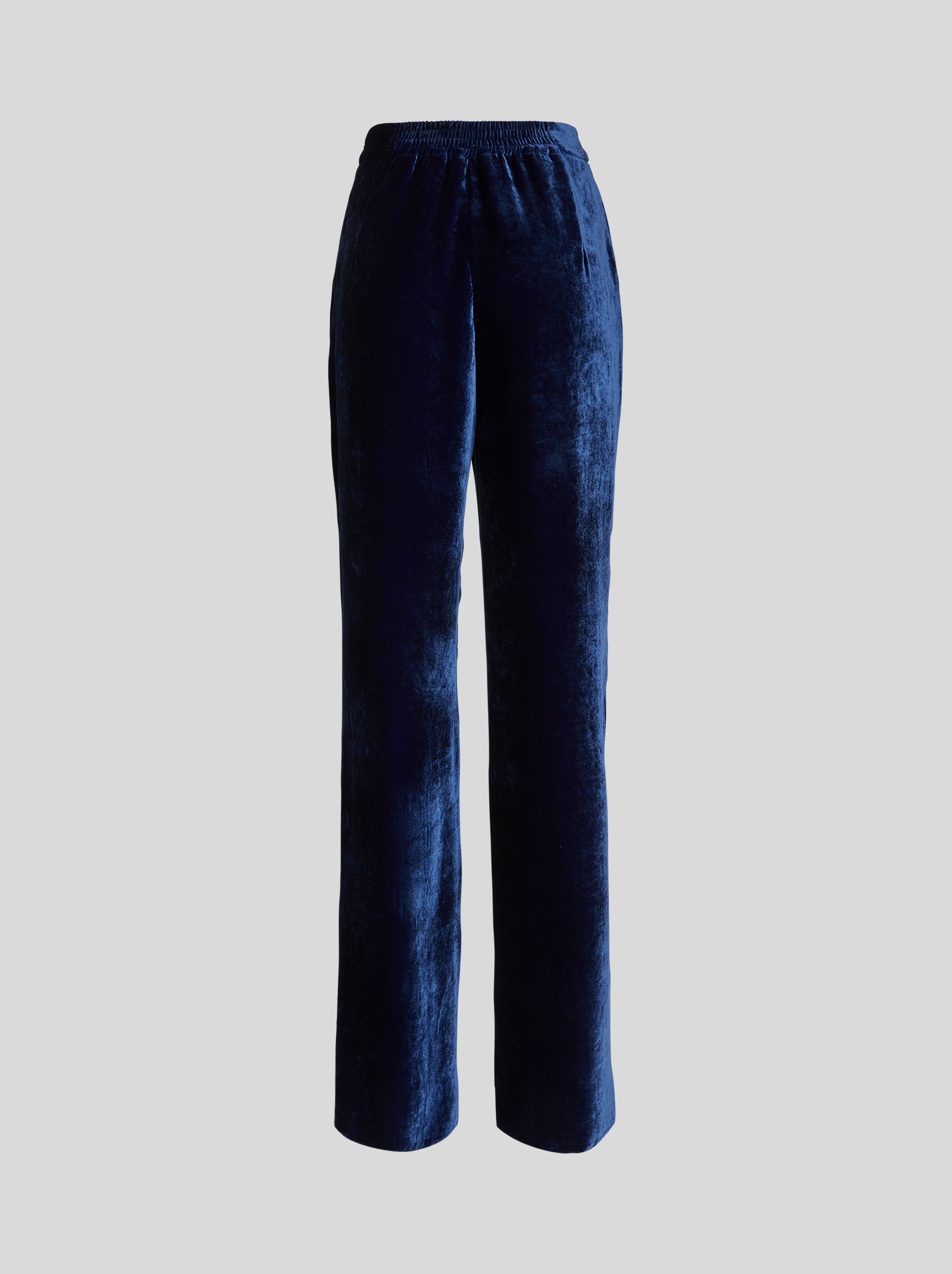 VELVET PALAZZO TROUSERS - 5