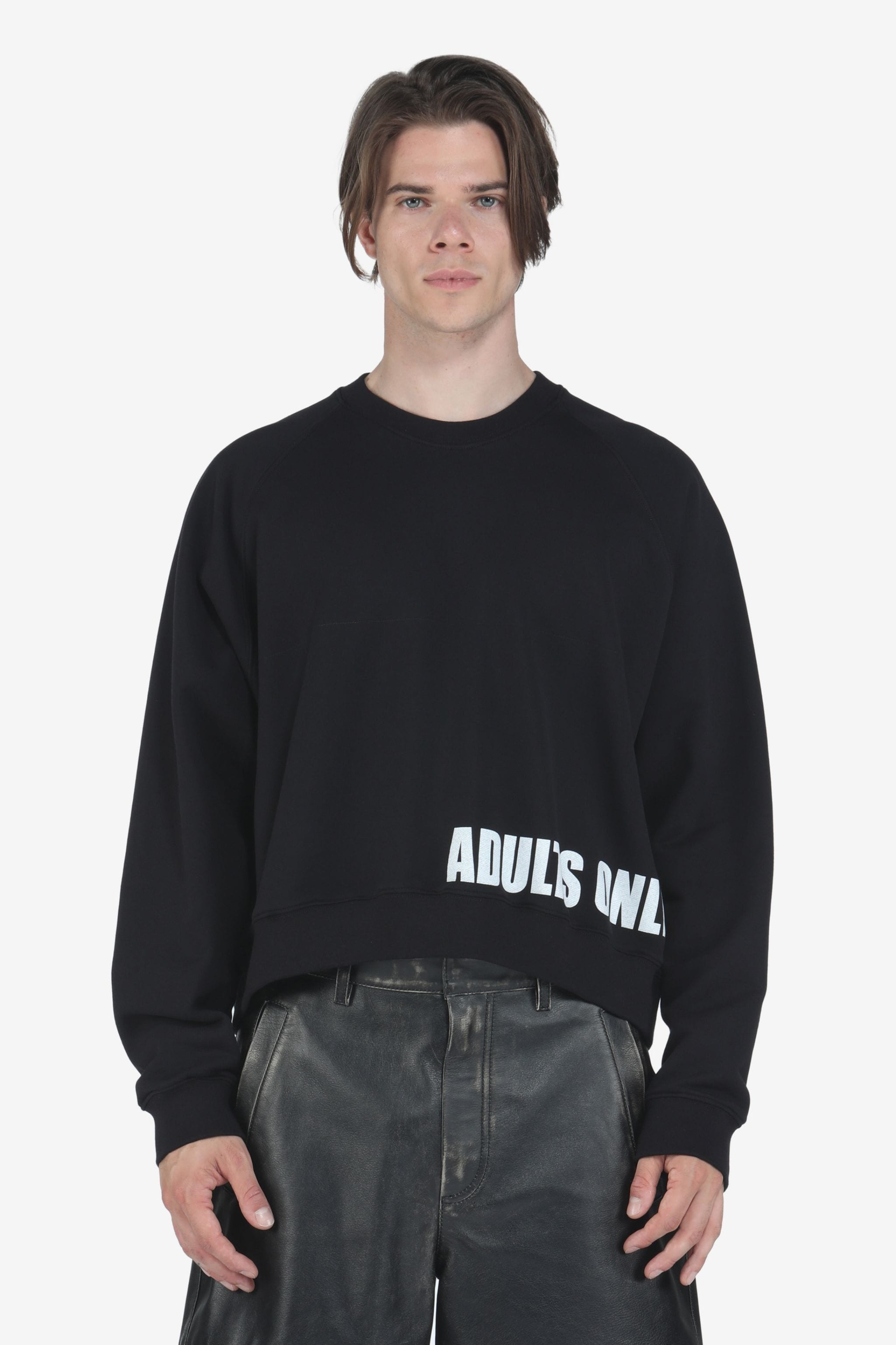 SLOGAN-PRINT COTTON SWEATSHIRT - 1