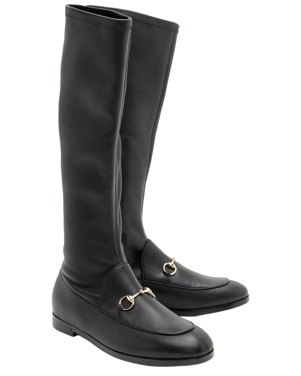 Gucci Women's Leather Jordaan Knee-High Boot (Authentic Pre-Loved) - 1