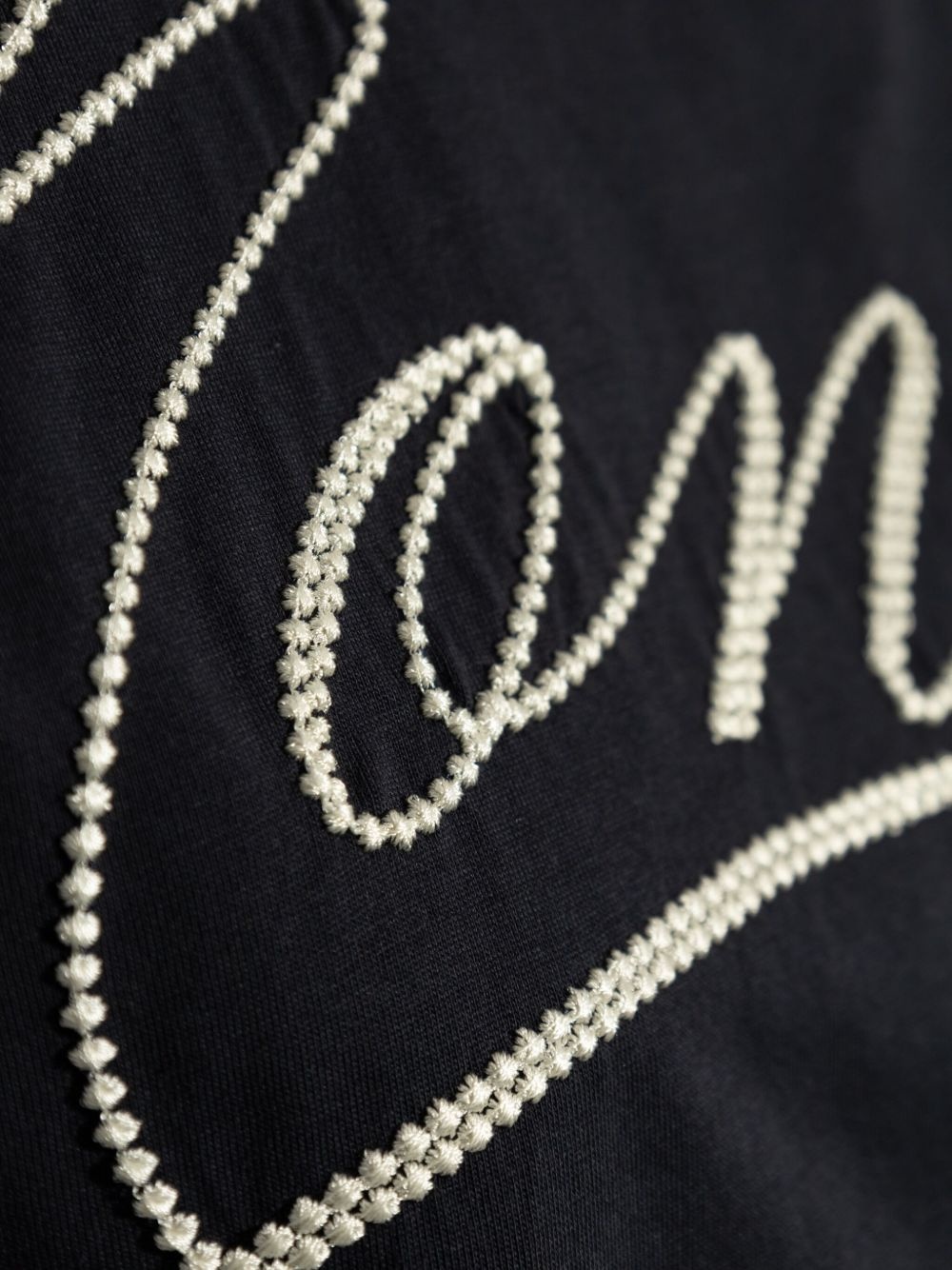 embroidered cursive-logo T-shirt - 5