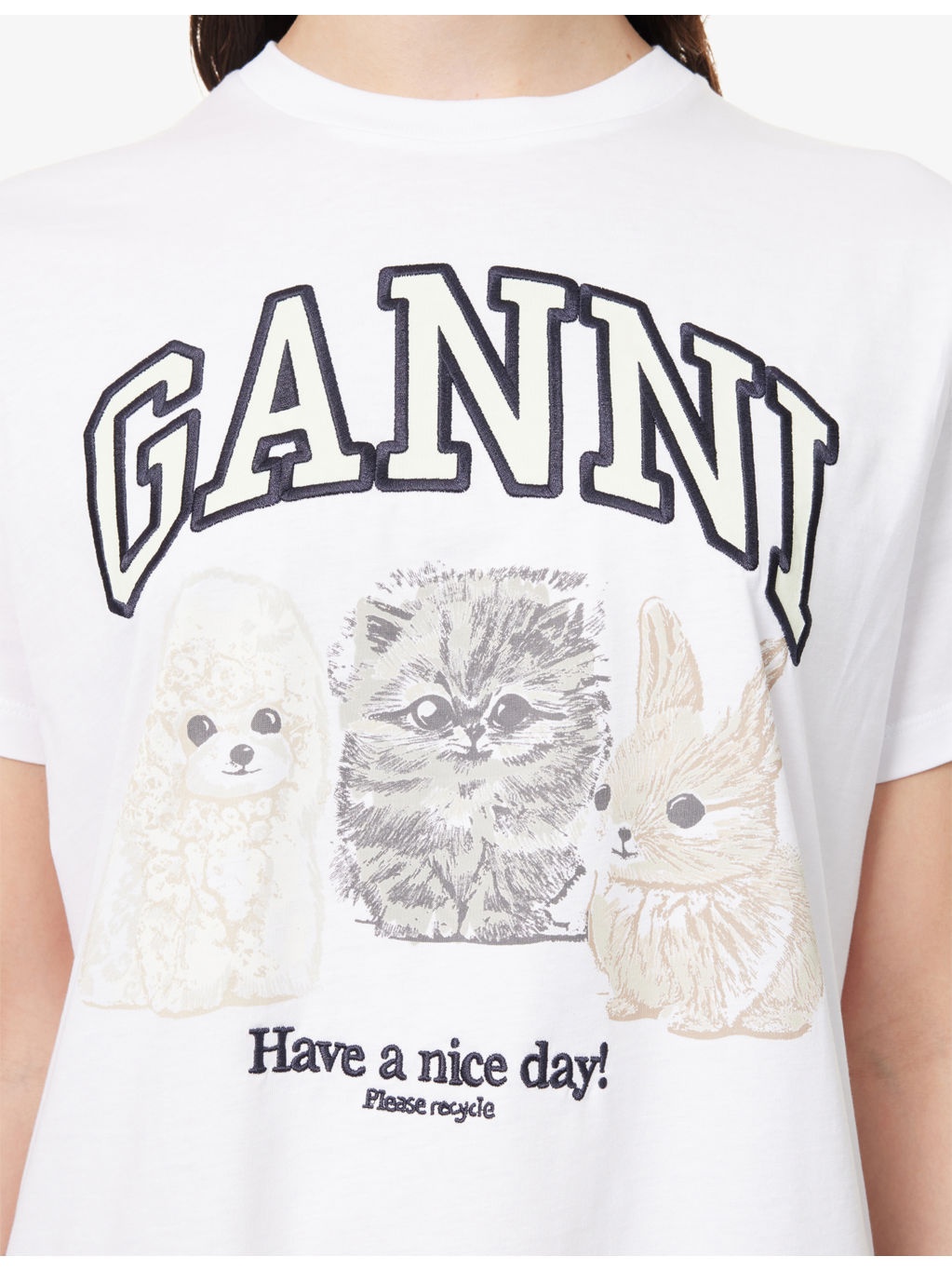 Animals Embroidered-Logo Cotton-Jersey T-shirt - 5
