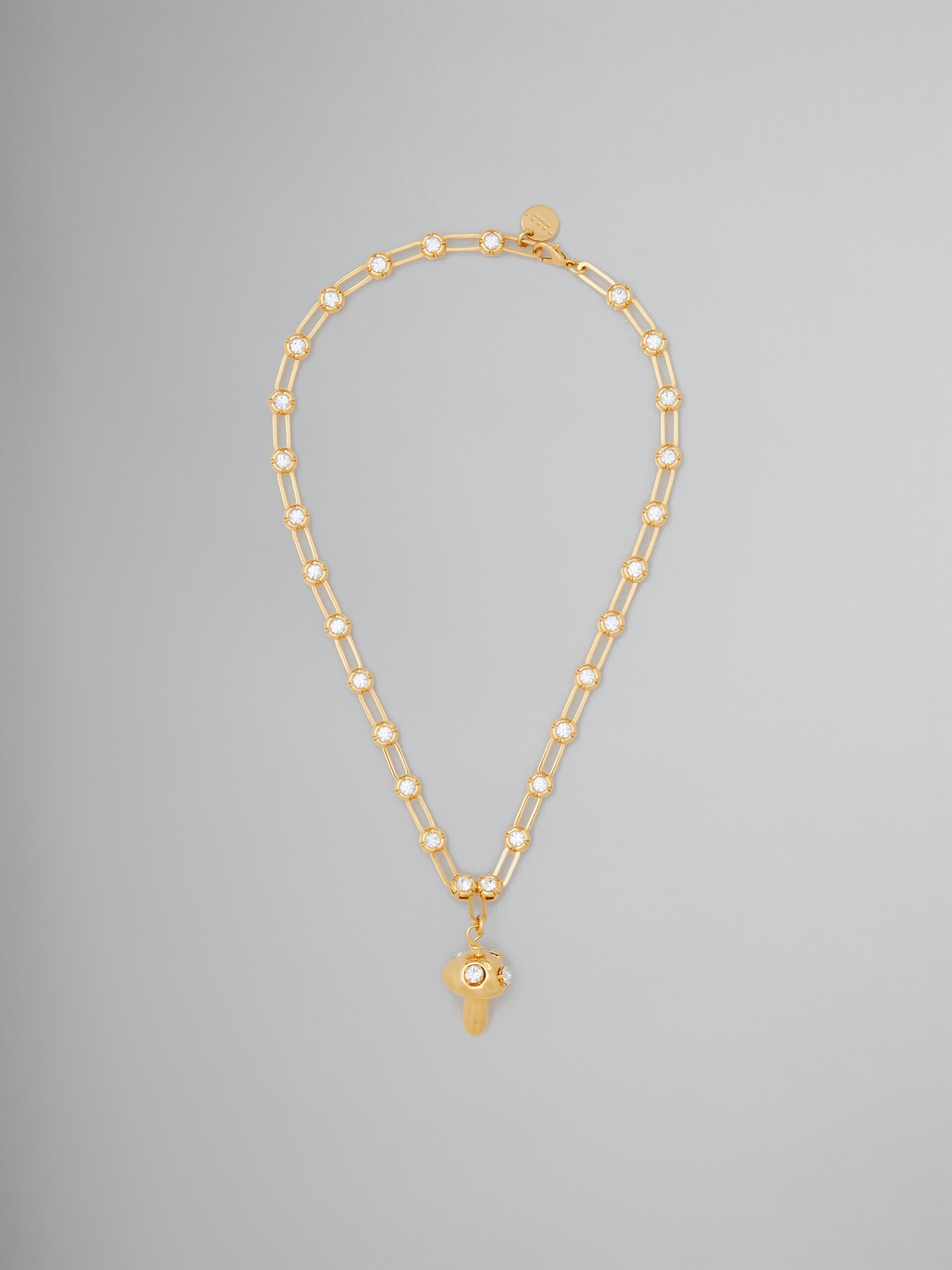 CHAIN NECKLACE WITH MUSHROOM CHARM - 1