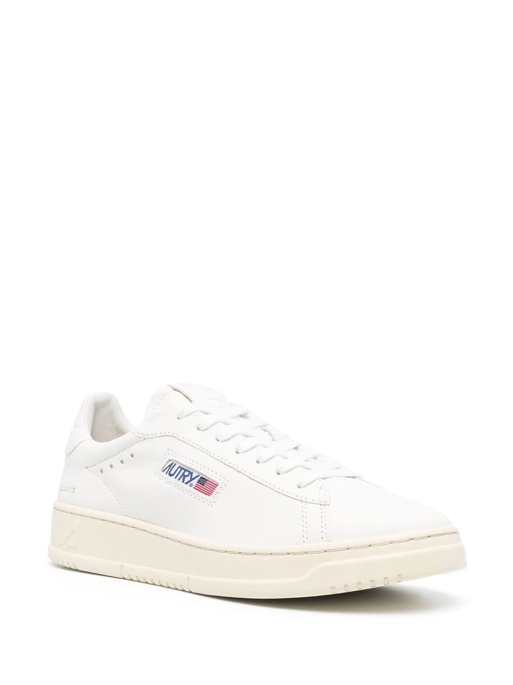 logo-patch lace-up sneakers - 2