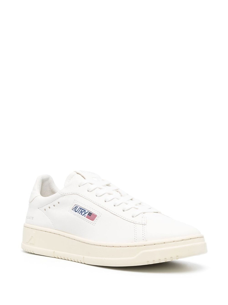 AUTRY logo-patch lace-up sneakers outlook