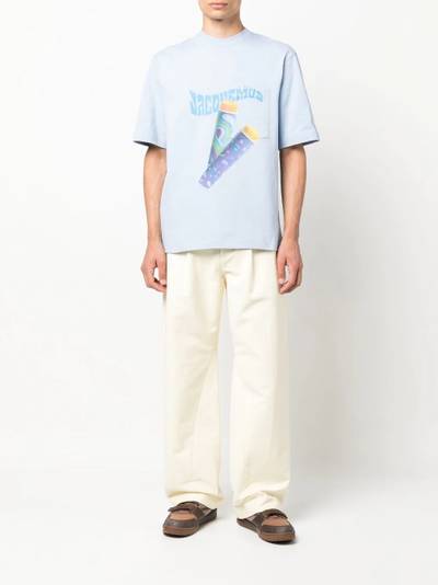 JACQUEMUS graphic-print cotton T-shirt outlook