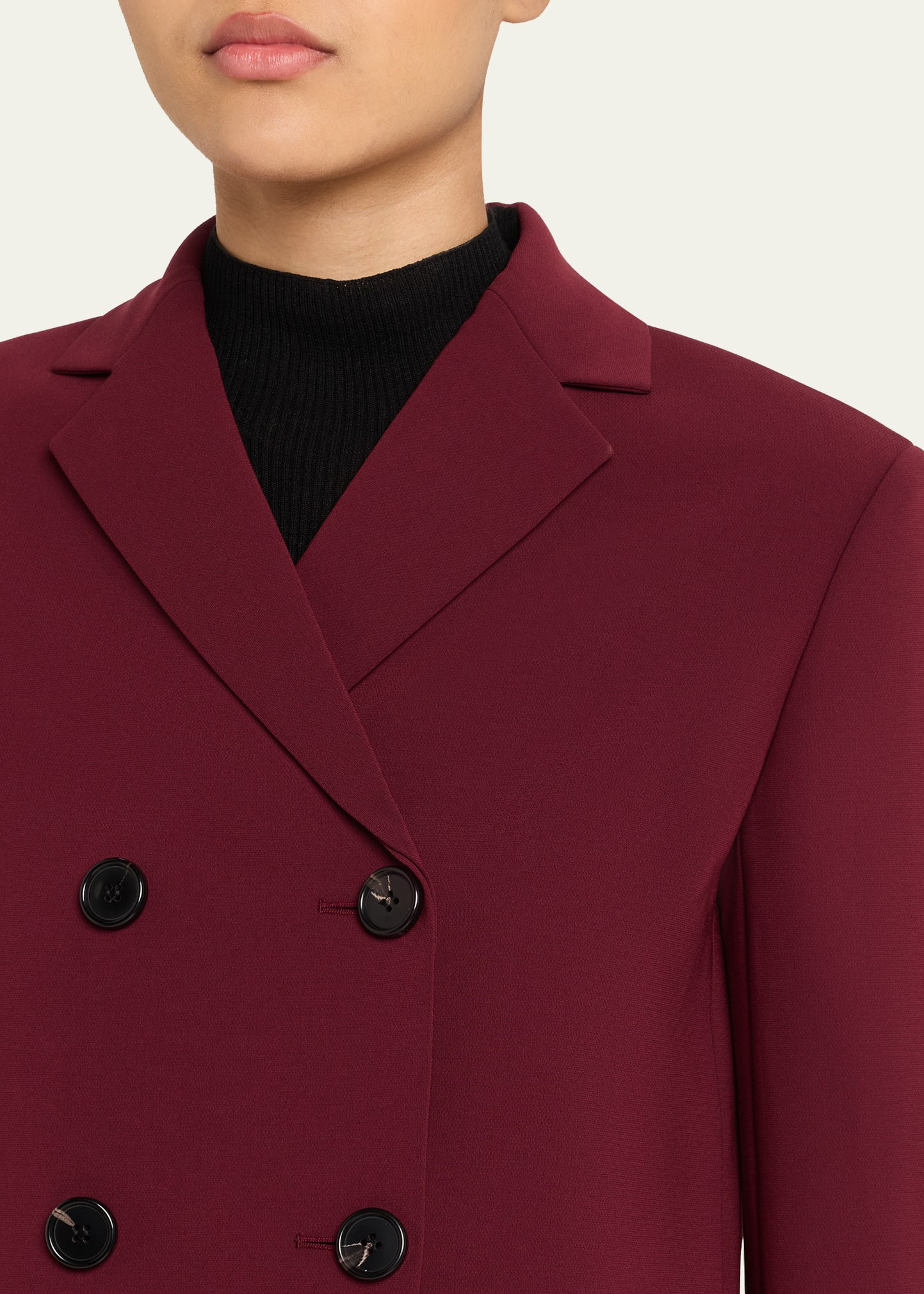 Crop Double-Breasted Jacket - 5