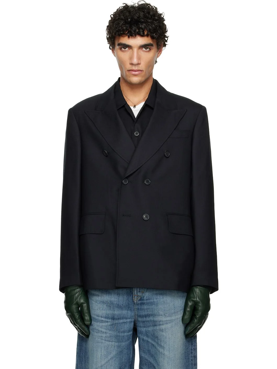 Black Unconstructed DB Blazer - 1