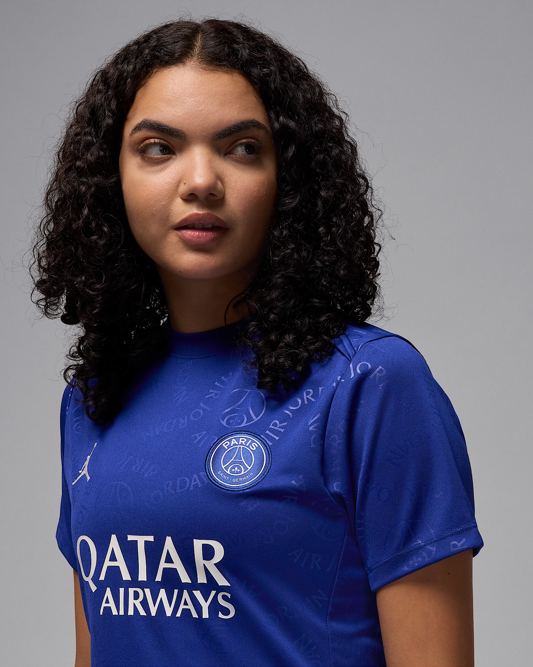 Paris Saint-Germain Academy Pro Fourth Women's Jordan Dri-FIT Soccer Short-Sleeve Pre-Match Top - 3