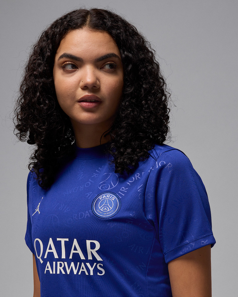 Paris Saint-Germain Academy Pro Fourth Women's Jordan Dri-FIT Soccer Short-Sleeve Pre-Match Top 3