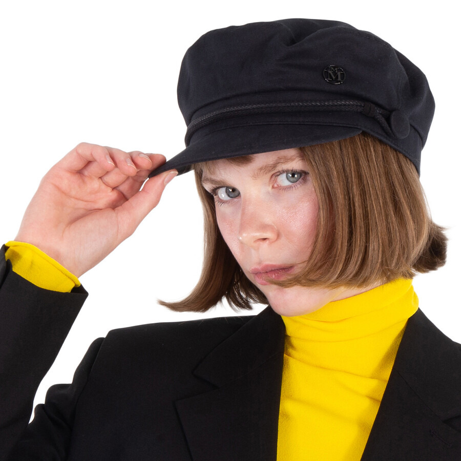 Maison Michel Ladies Black New Abby Cap - 2