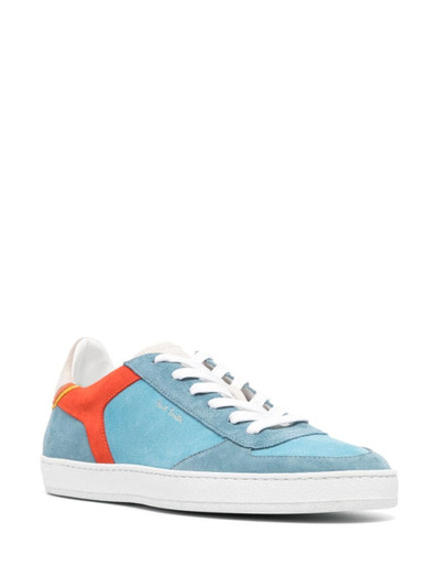 Paul Smith logo-print suede lace-up sneakers outlook