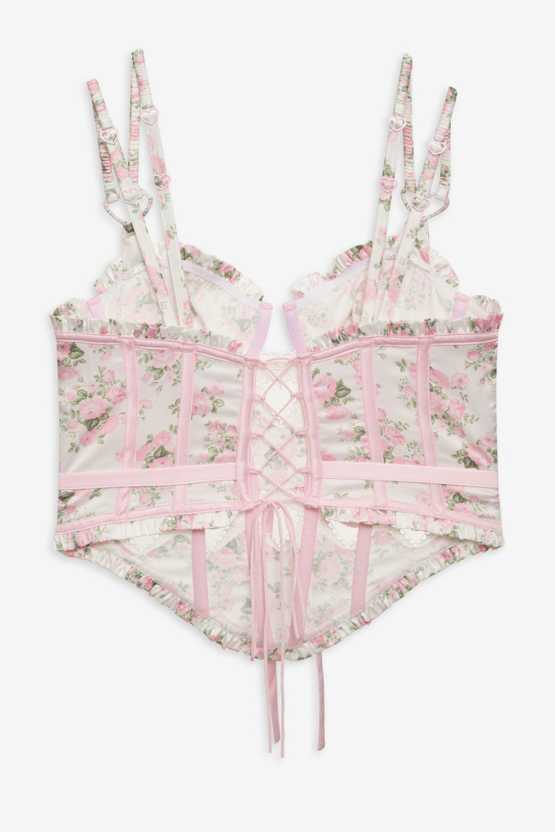 For Love & Lemons Naima Floral Bustier outlook