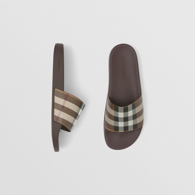 Burberry Check Print Slides outlook