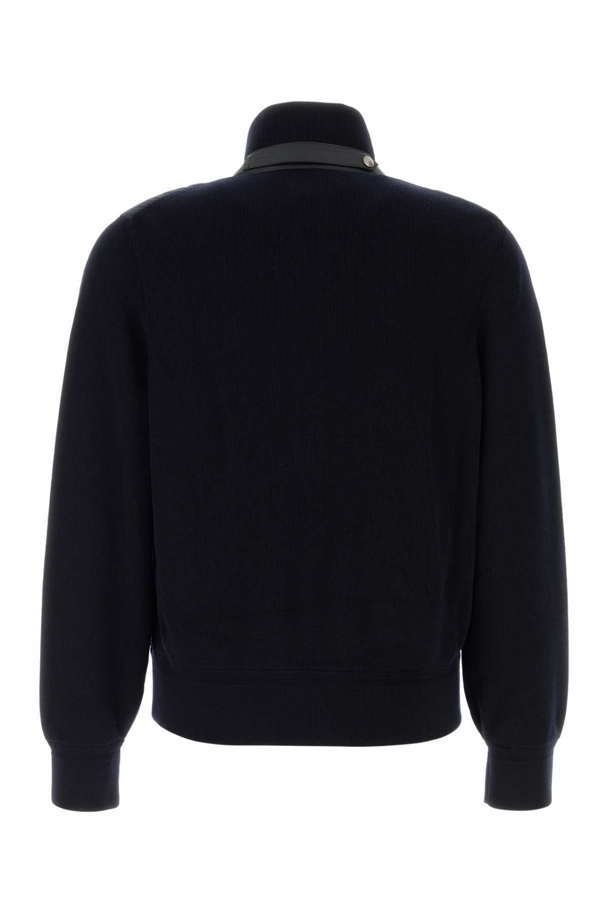 Tom Ford Men Midnight Blue Wool Jacket - 2