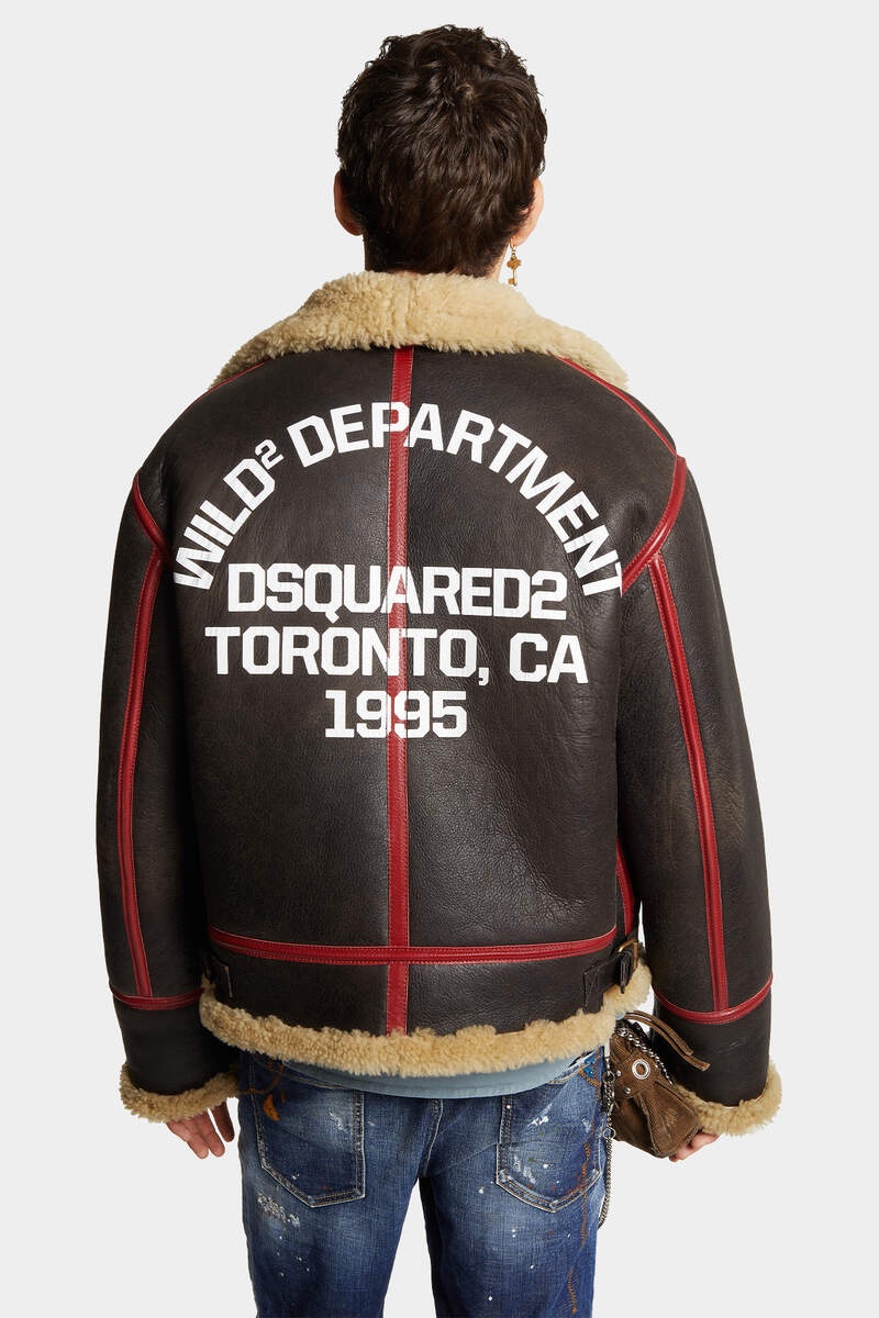 SHEARLING AVIATOR JACKET - 4