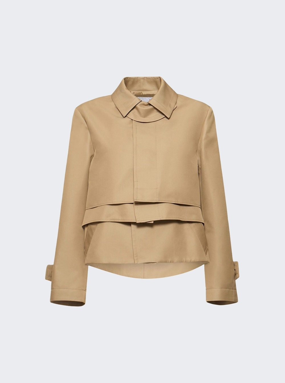 Cotton Gabardine Jacket Beige - 1