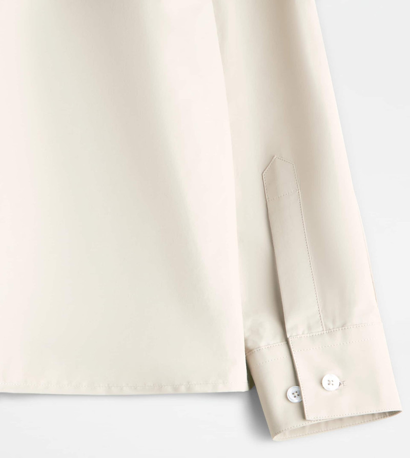 ZIPPED SHIRT JACKET - BEIGE 10