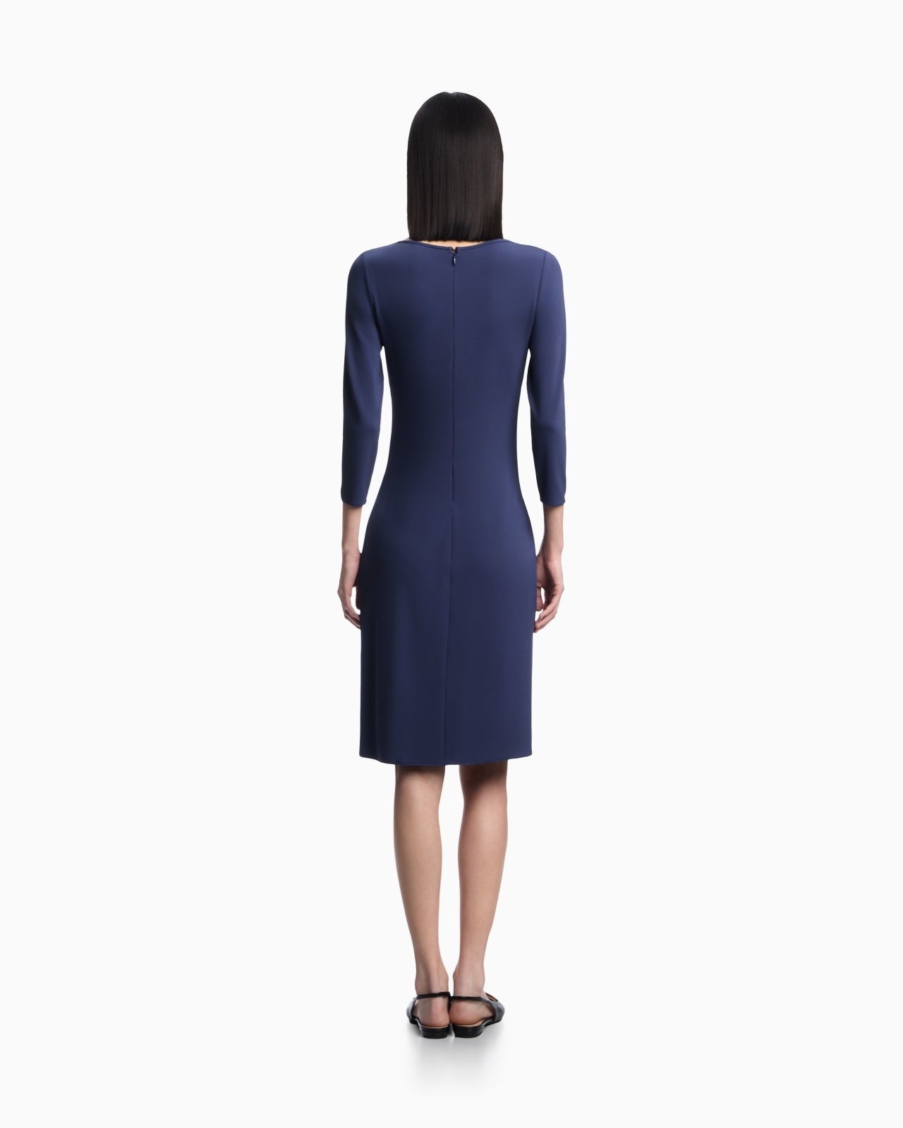 INTERLOCK JERSEY TORCHON DRESS - 3