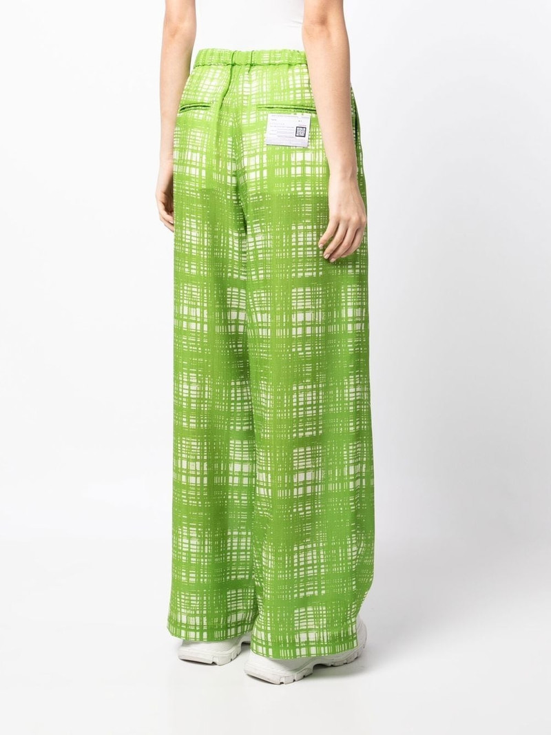 Random check pattern trousers 4