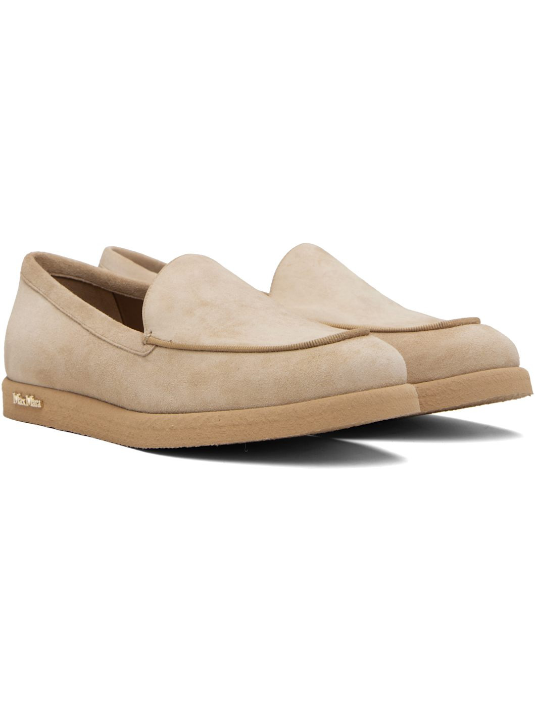 Beige Soft Moc Loafers - 4