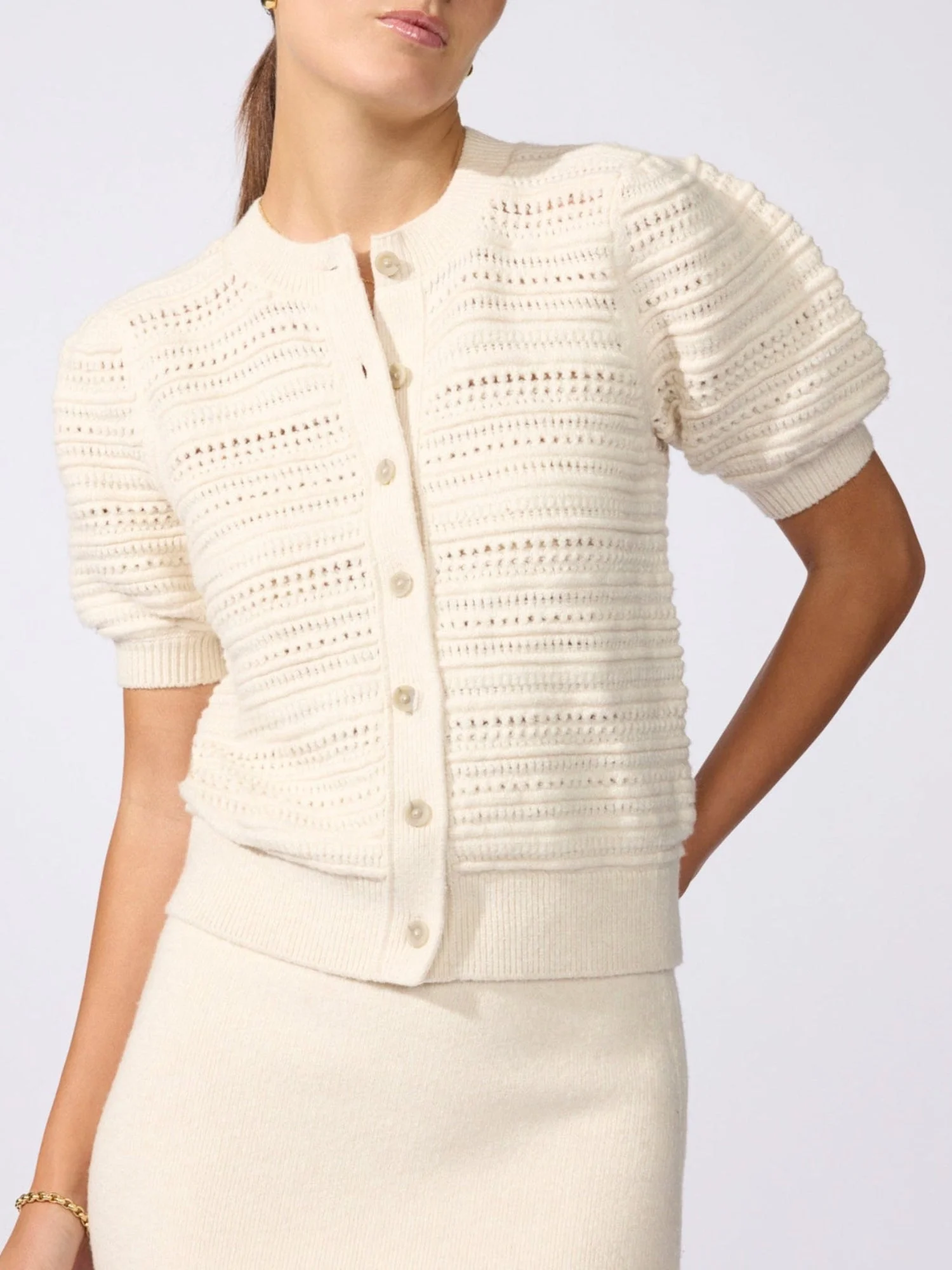 The Havana Multi Stitch Cardigan - 1