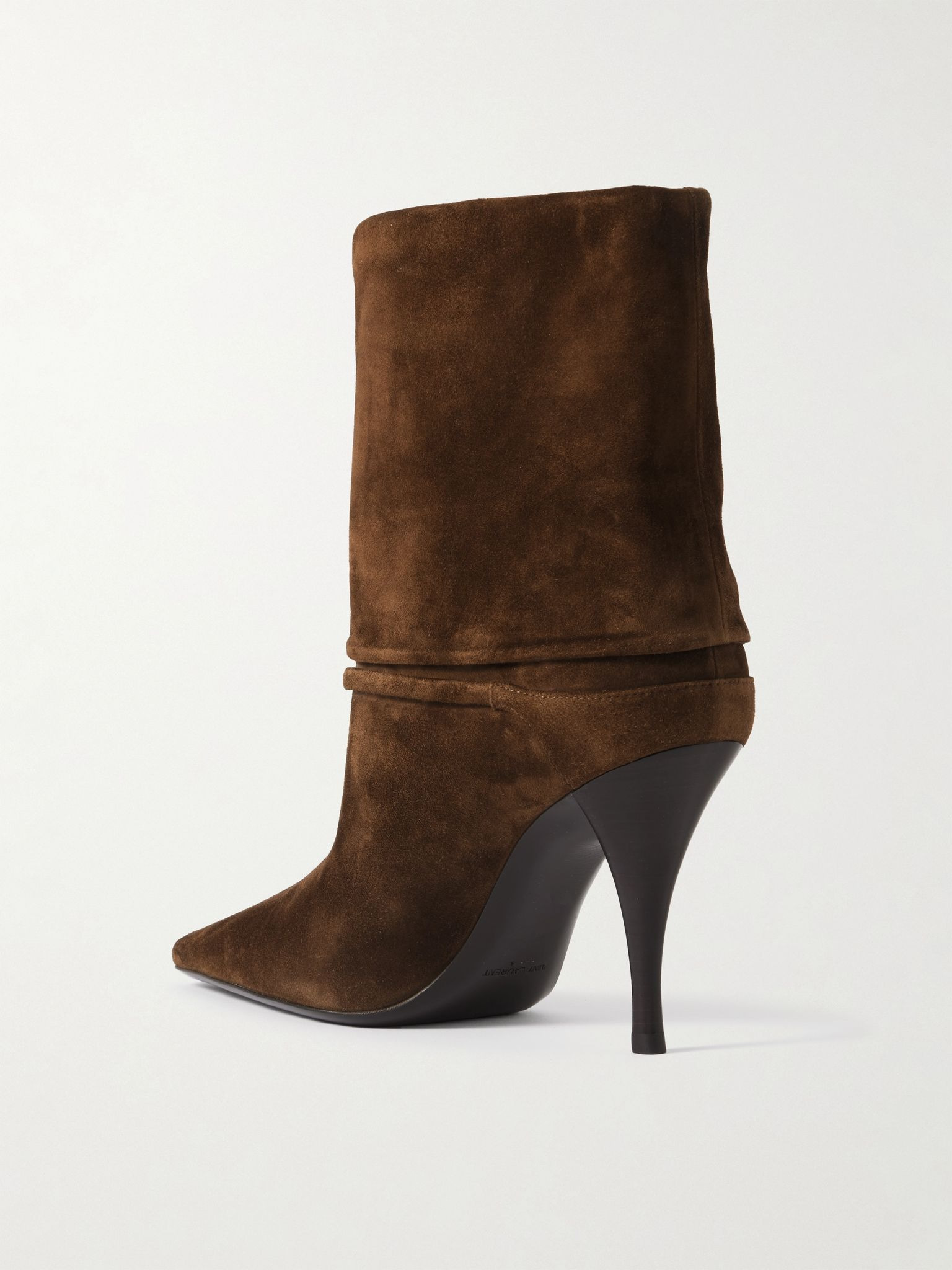 Niki embellished suede ankle boots Dark brown - 3