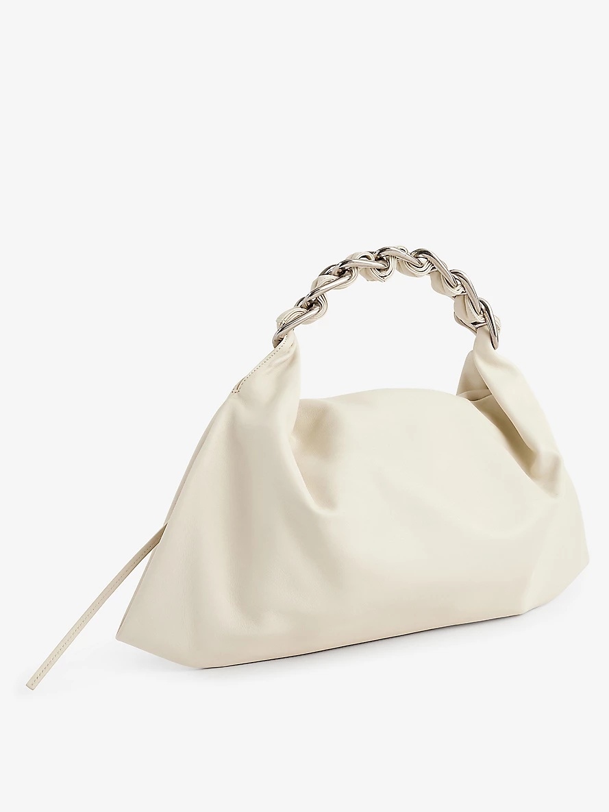 Swan medium leather shoulder bag - 4