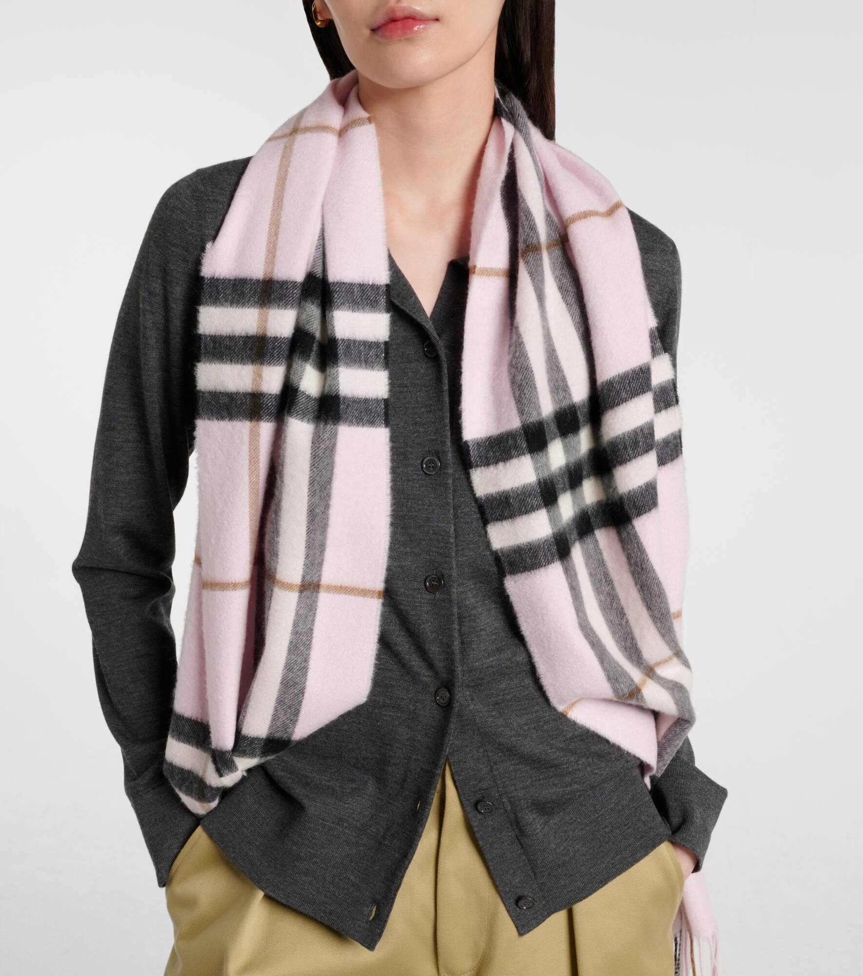 Burberry Check cashmere scarf - 3