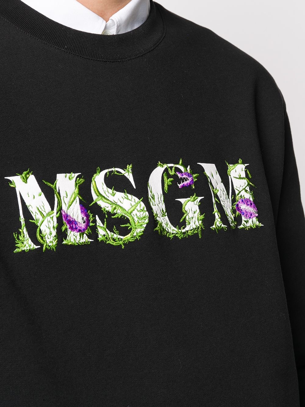 floral logo-print sweatshirt - 5