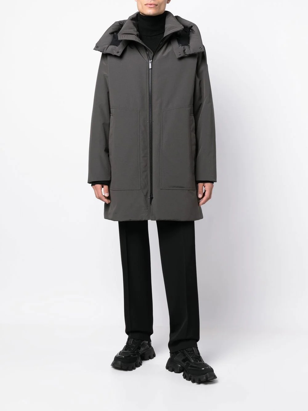 Oshima hooded down coat - 2