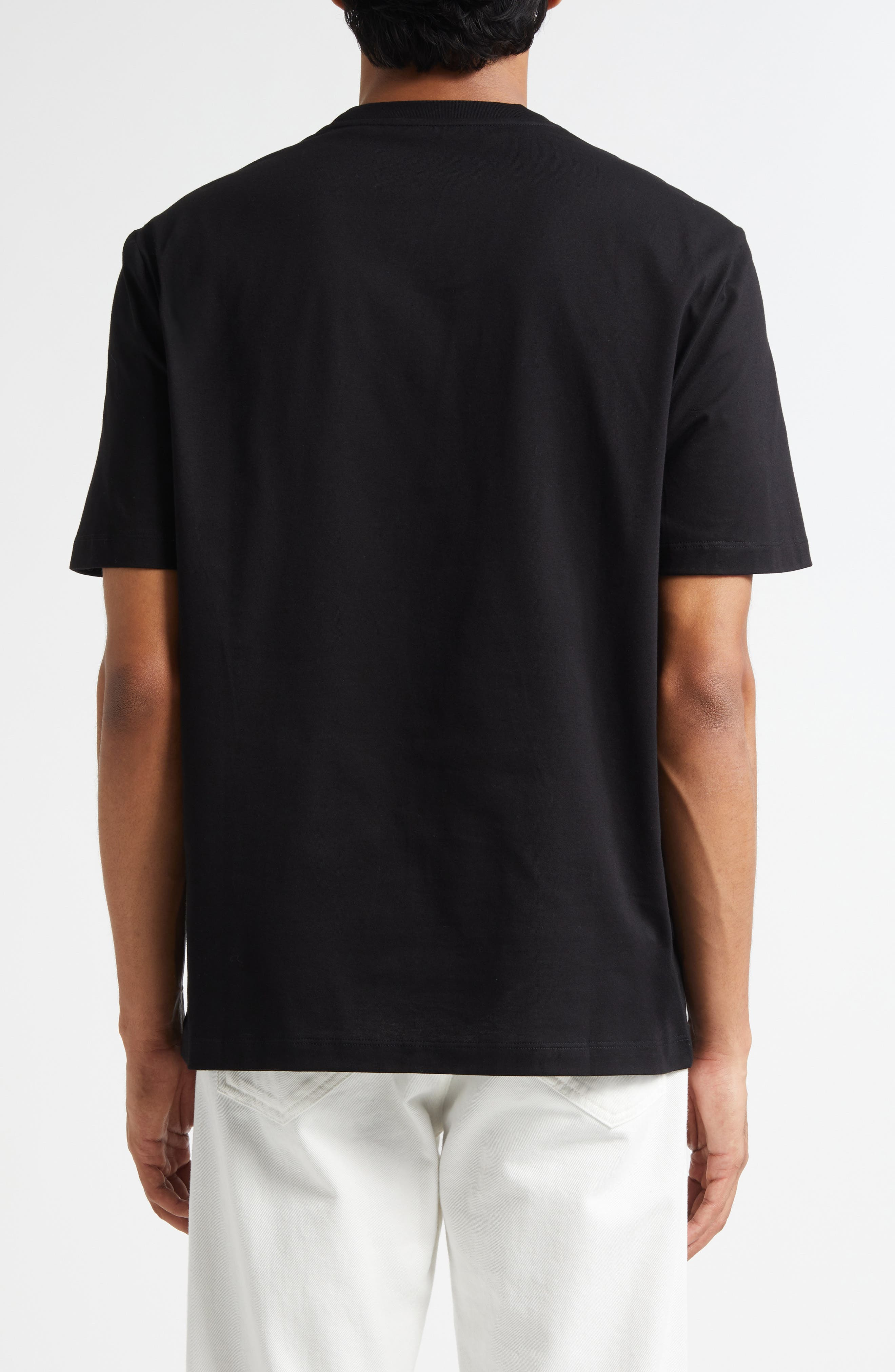 Versace Medusa Compact Cotton Jersey Graphic T-Shirt in Black at Nordstrom - 3