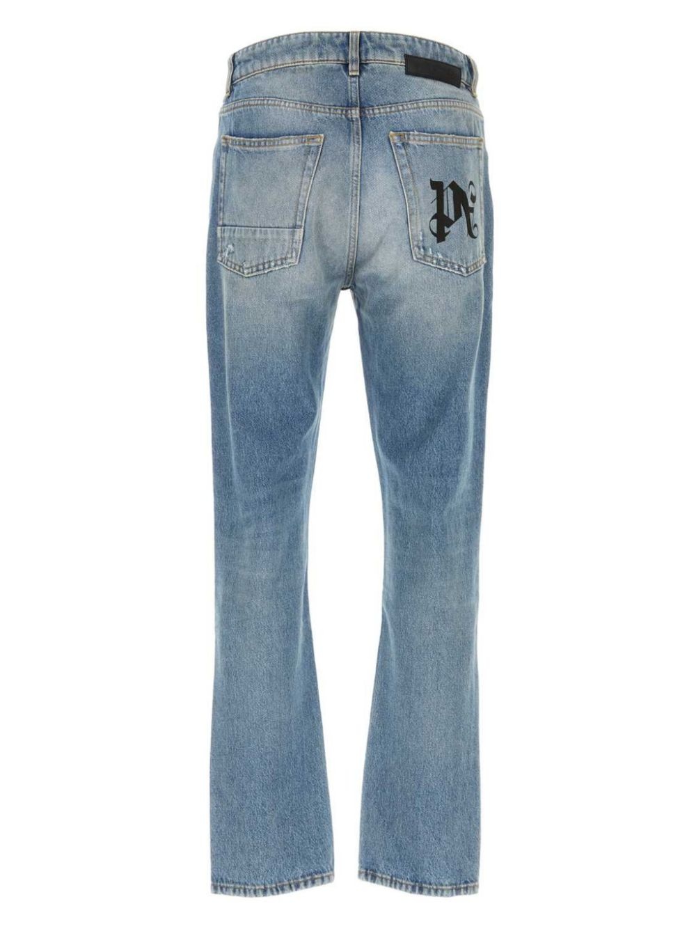 monogram-print jeans - 2