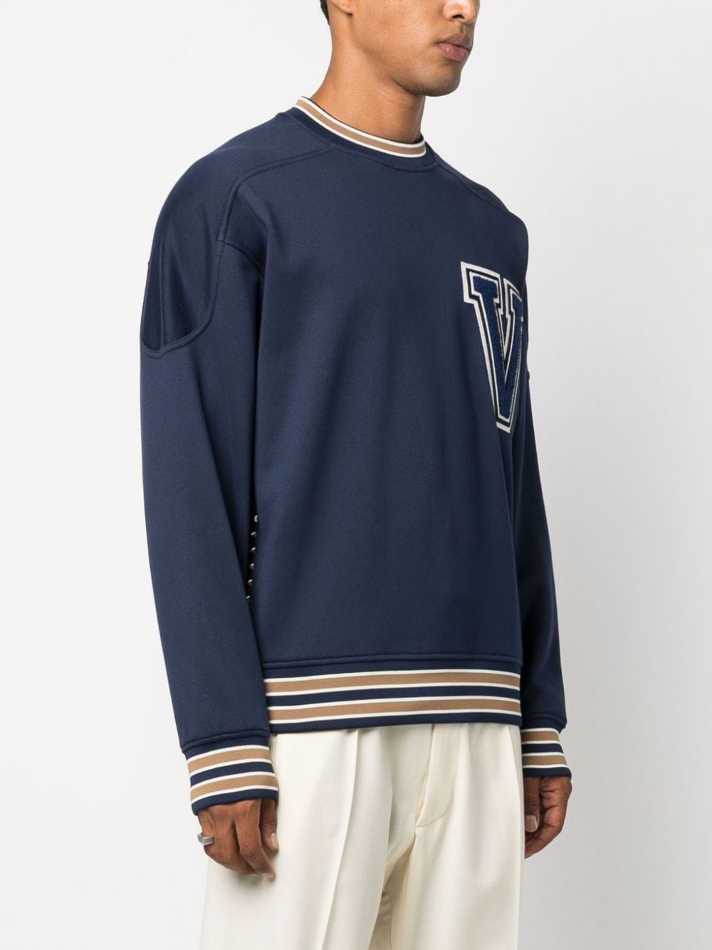 VLogo crew-neck sweatshirt - 3