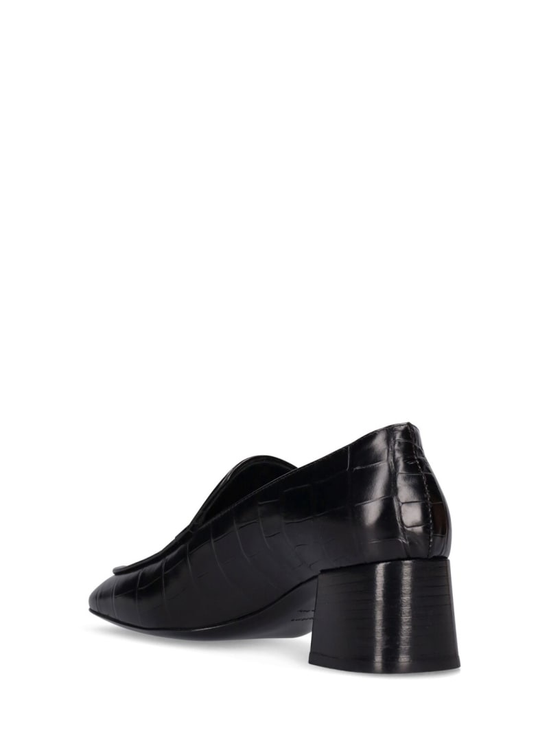 55mm The Block Heel leather pumps - 4