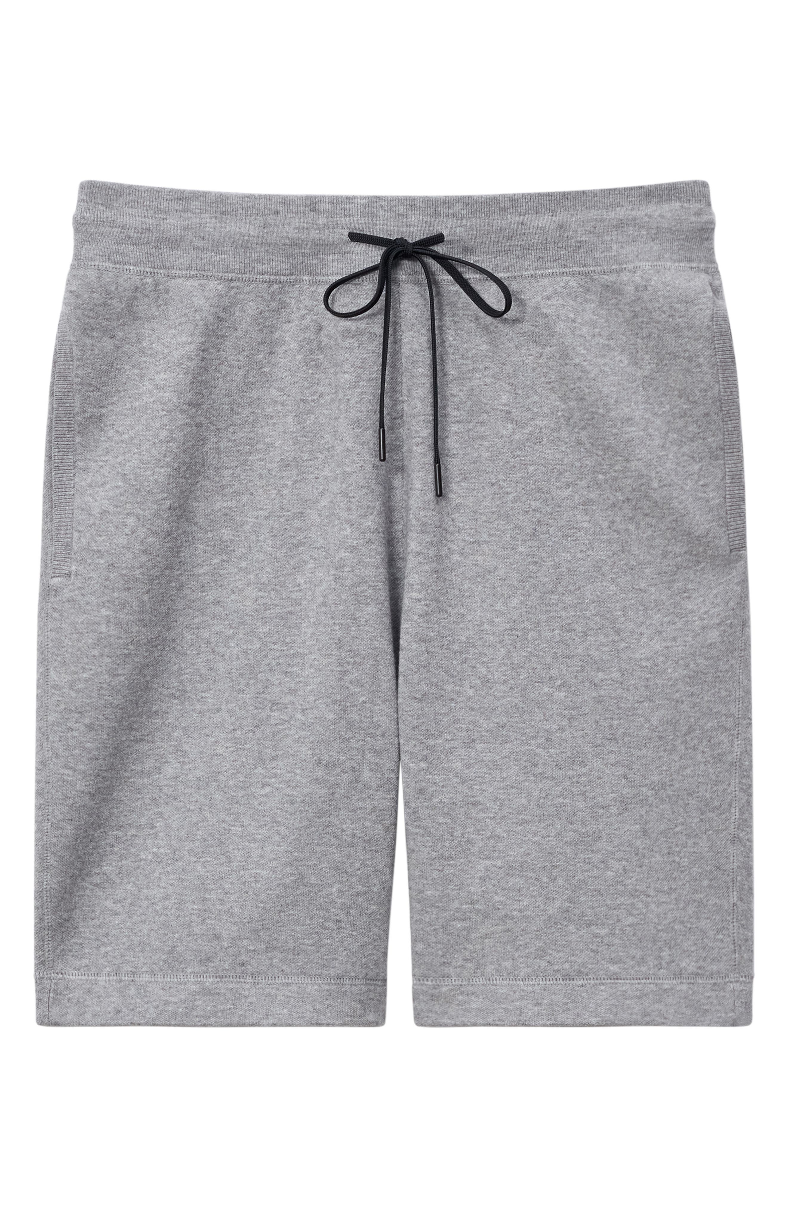 Theory Knit Drawstring Shorts in Melange Gray at Nordstrom - 3