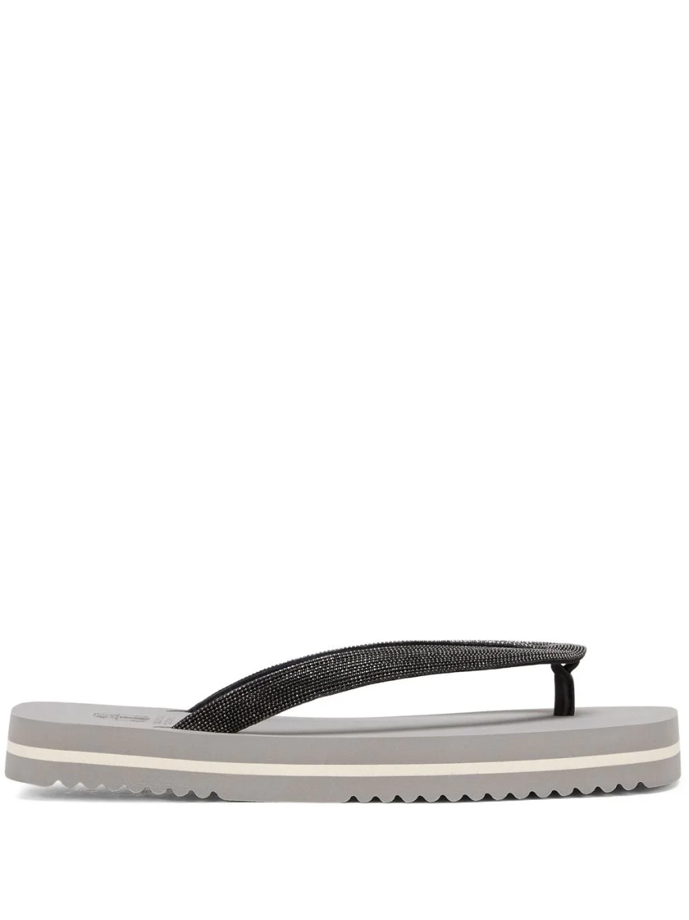 Monili-embellished flip flops - 1