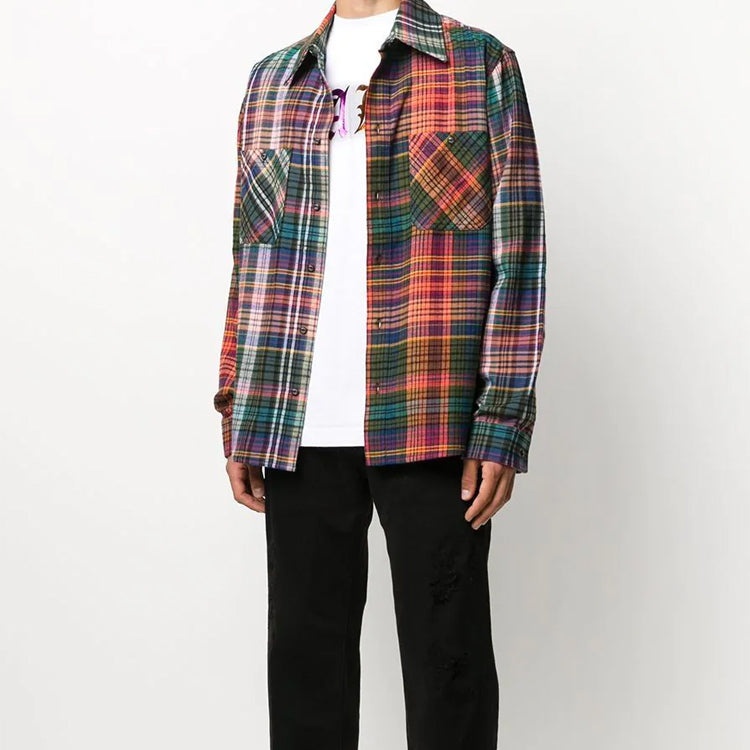 Off-White Stencil Flannel Check Shirt OMGA133E20FAB0012010 - 3