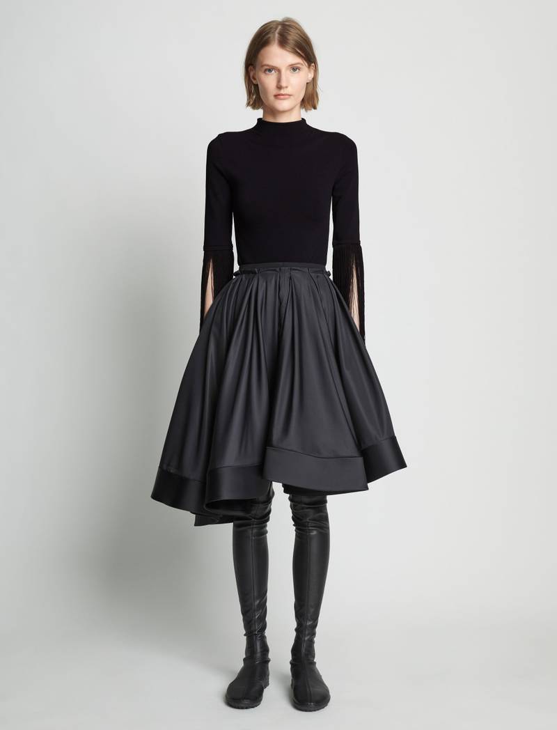 Proenza Schouler Matte Viscose Knit Fringe Sweater outlook