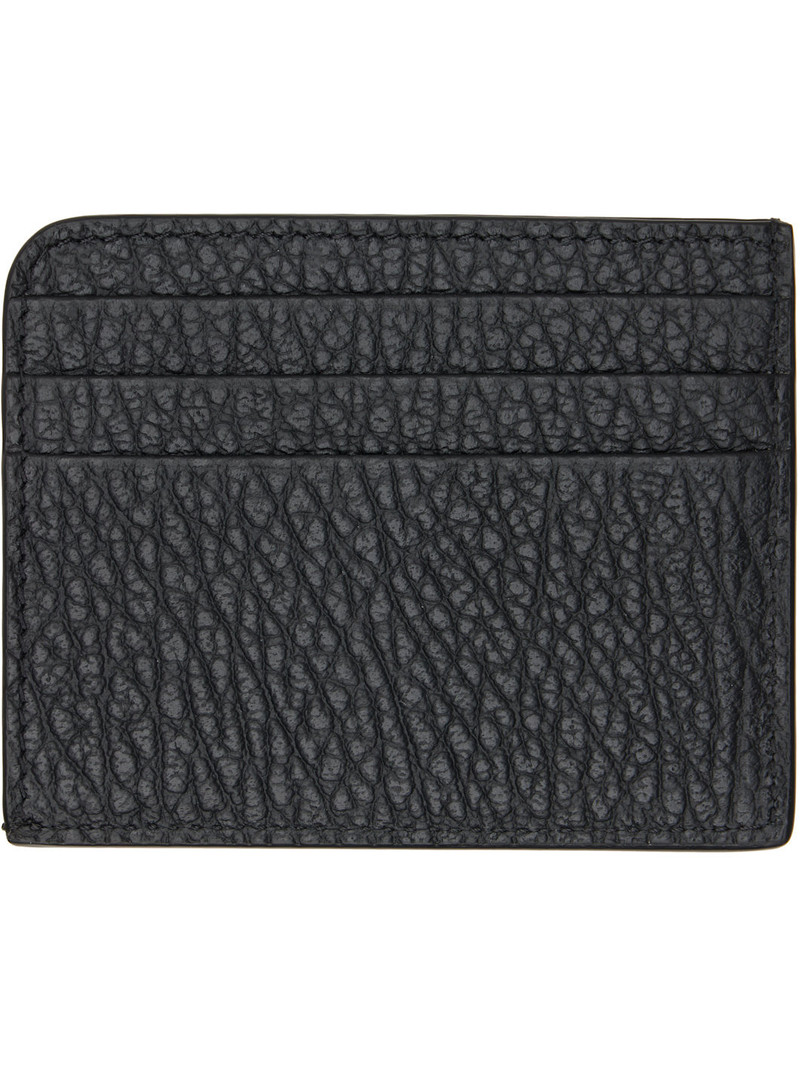 Maison Margiela Black Four Stitches Card Holder outlook